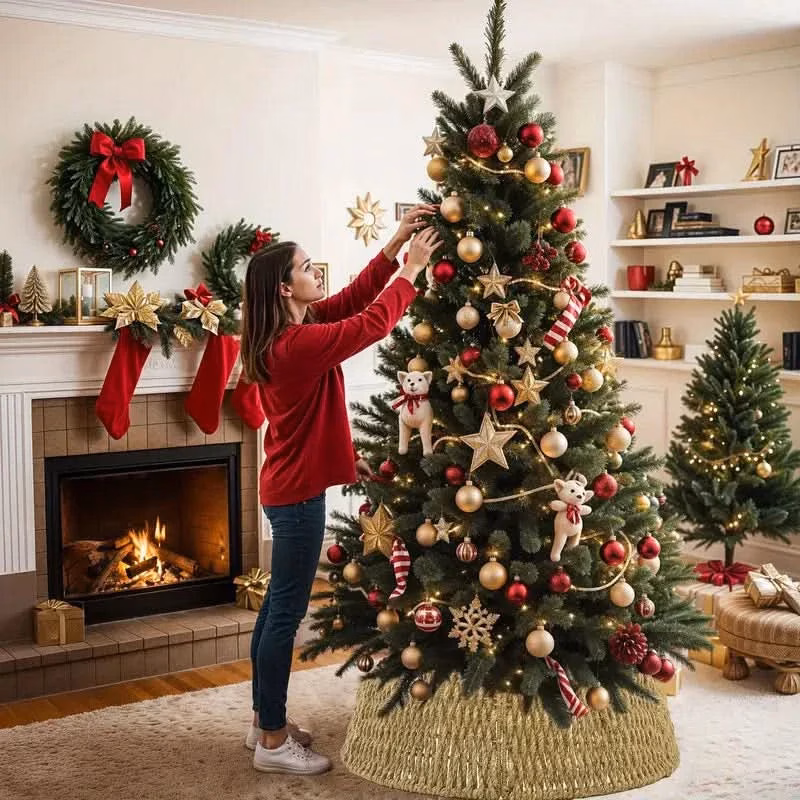 Saia Árvore de Natal Base Rústica 70x50x25cm - Image 5