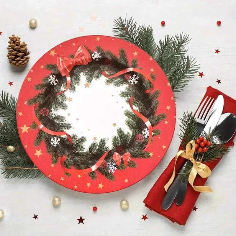 Kit Peças 6 Peças Pratos Natalino - Image 2