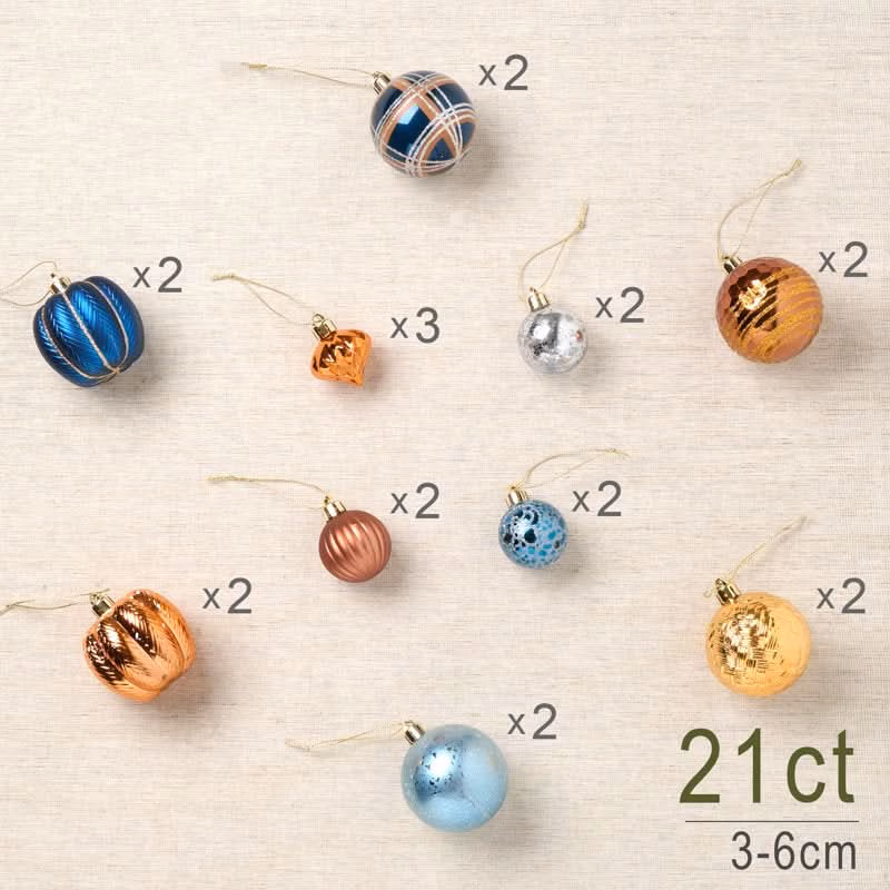 Kit Bolas Natalinas Decoração para Natal 21 Peças - Image 5