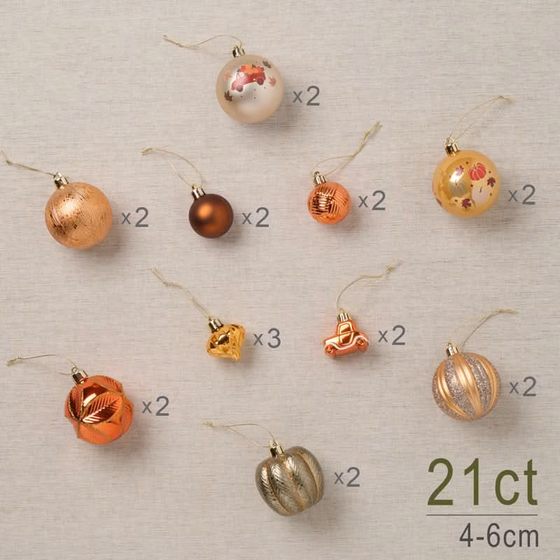 Kit Bolas Natalinas Decoração para Natal 21 Peças - Image 2