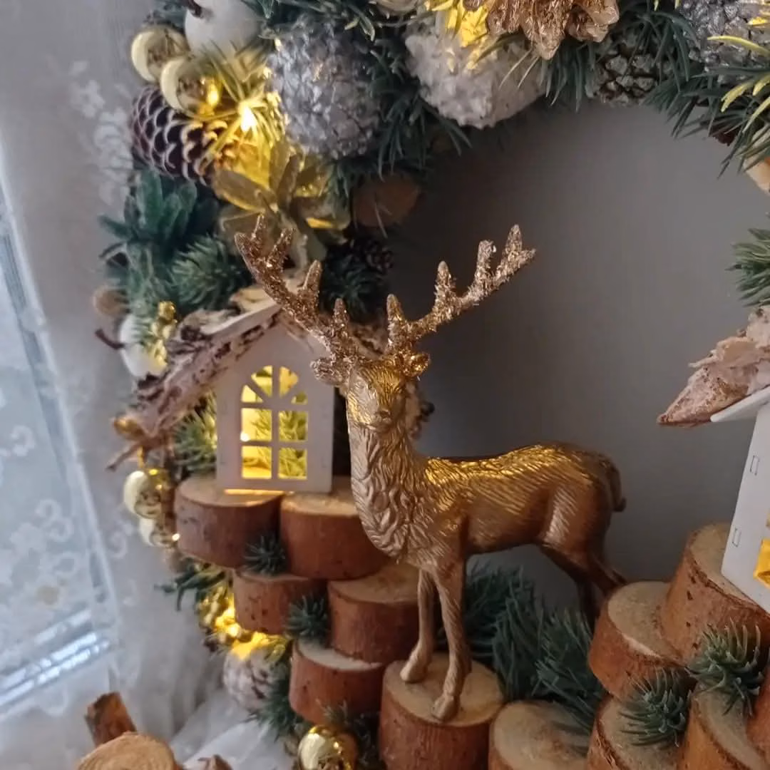 Guirlanda Decoração Natalina Luxo com Led 55CM - Image 2