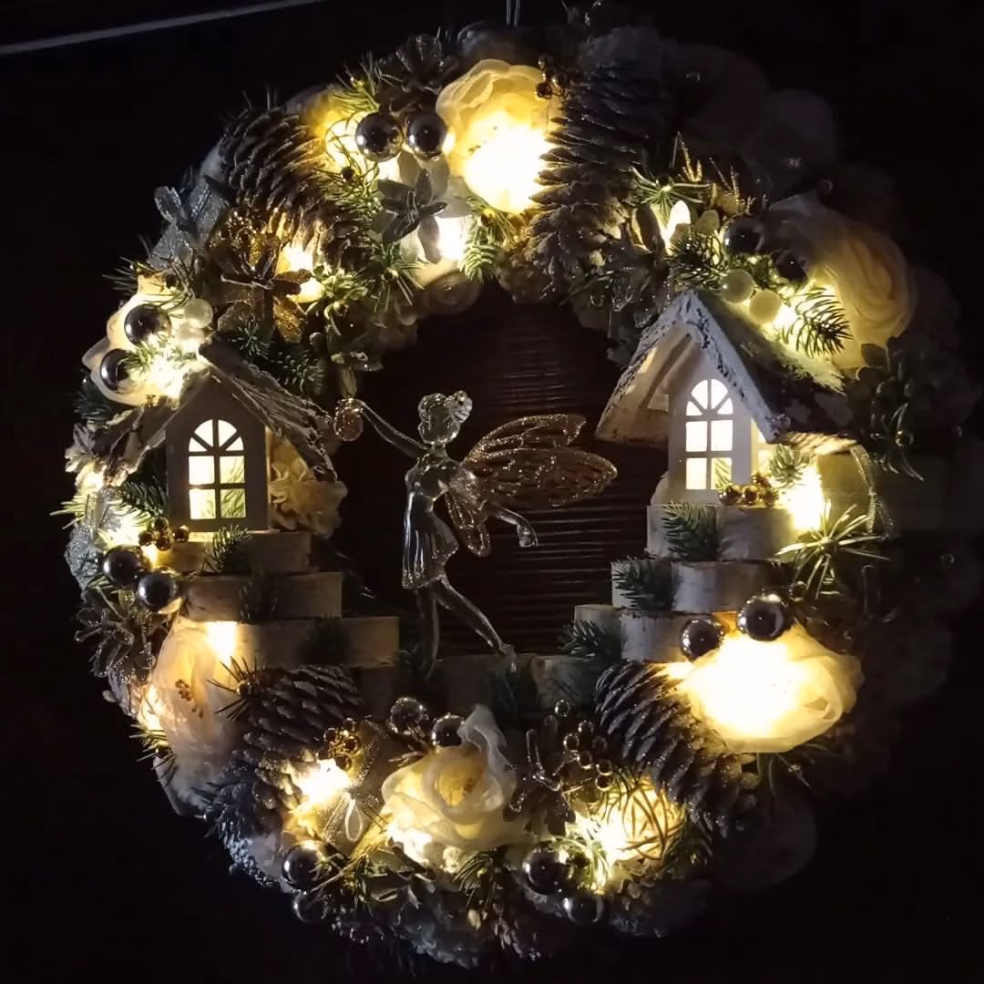 Guirlanda Decoração Natalina Luxo com Led 55CM - Image 3