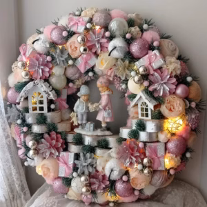 Guirlanda Decoração Natalina Luxo com Led 55CM