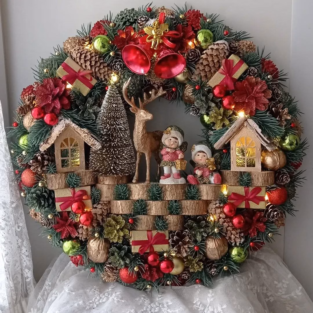 Guirlanda Decoração Natalina Luxo com Led 65CM - Image 4