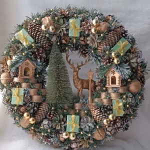 Guirlanda Decoração Natalina Luxo 70CM