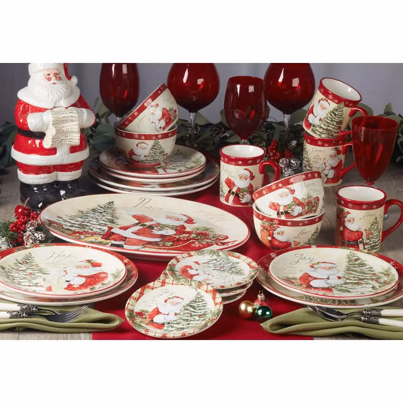 Conjunto de Louça de Natal Holiday Wishes – 16 Peças - Image 8
