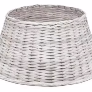 Saia De Árvore Natal Rigida Fibra Cinza 45x70cm