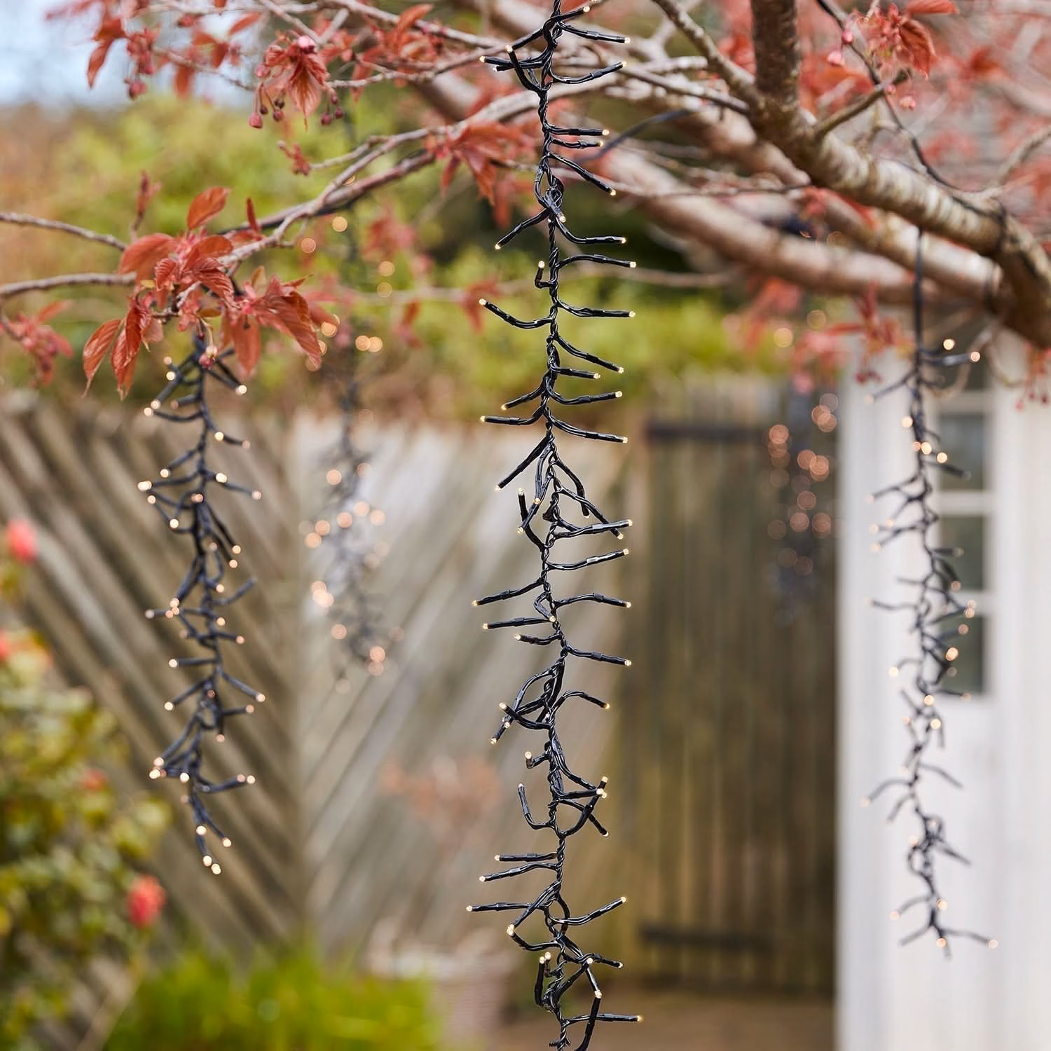 6 Luzes Externas em Cascata LED Branco Quente - Image 2