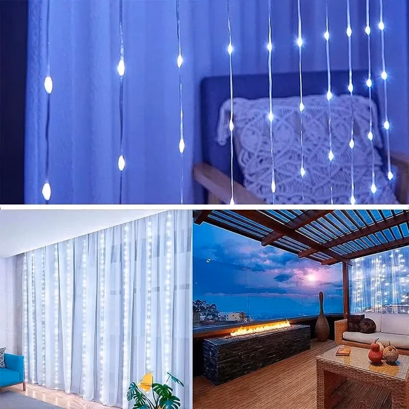 Cortina de Luzes LED Natalinas - Magia e Encanto em Sua Casa - Image 11
