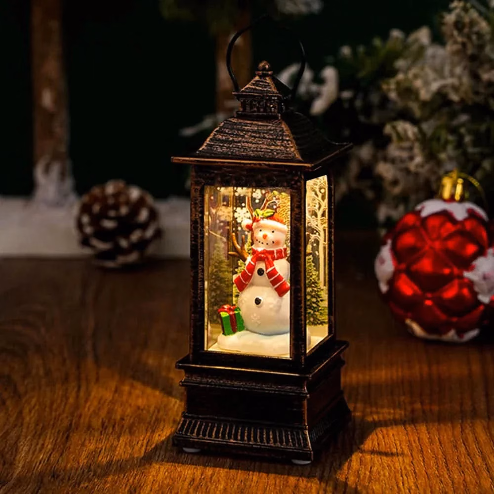 Luz Noturna Decorativa Natalina com Papai Noel e Boneco de Neve - Image 10