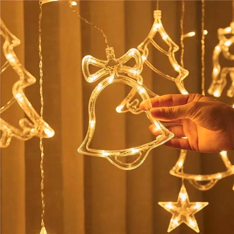 Cortina de Luzes LED Natalinas – Encanto e Magia em Sua Casa - Image 9
