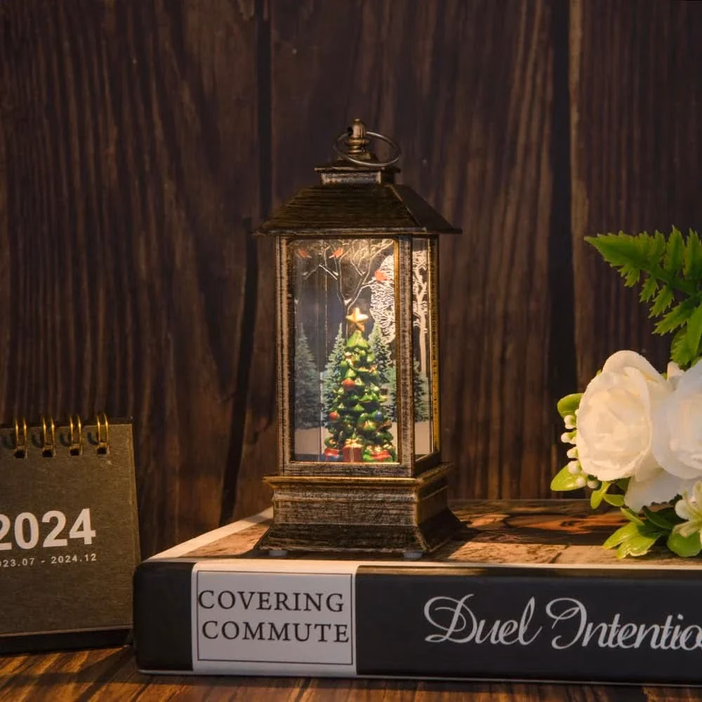 Luz Noturna Decorativa Natalina com Papai Noel e Boneco de Neve - Image 3