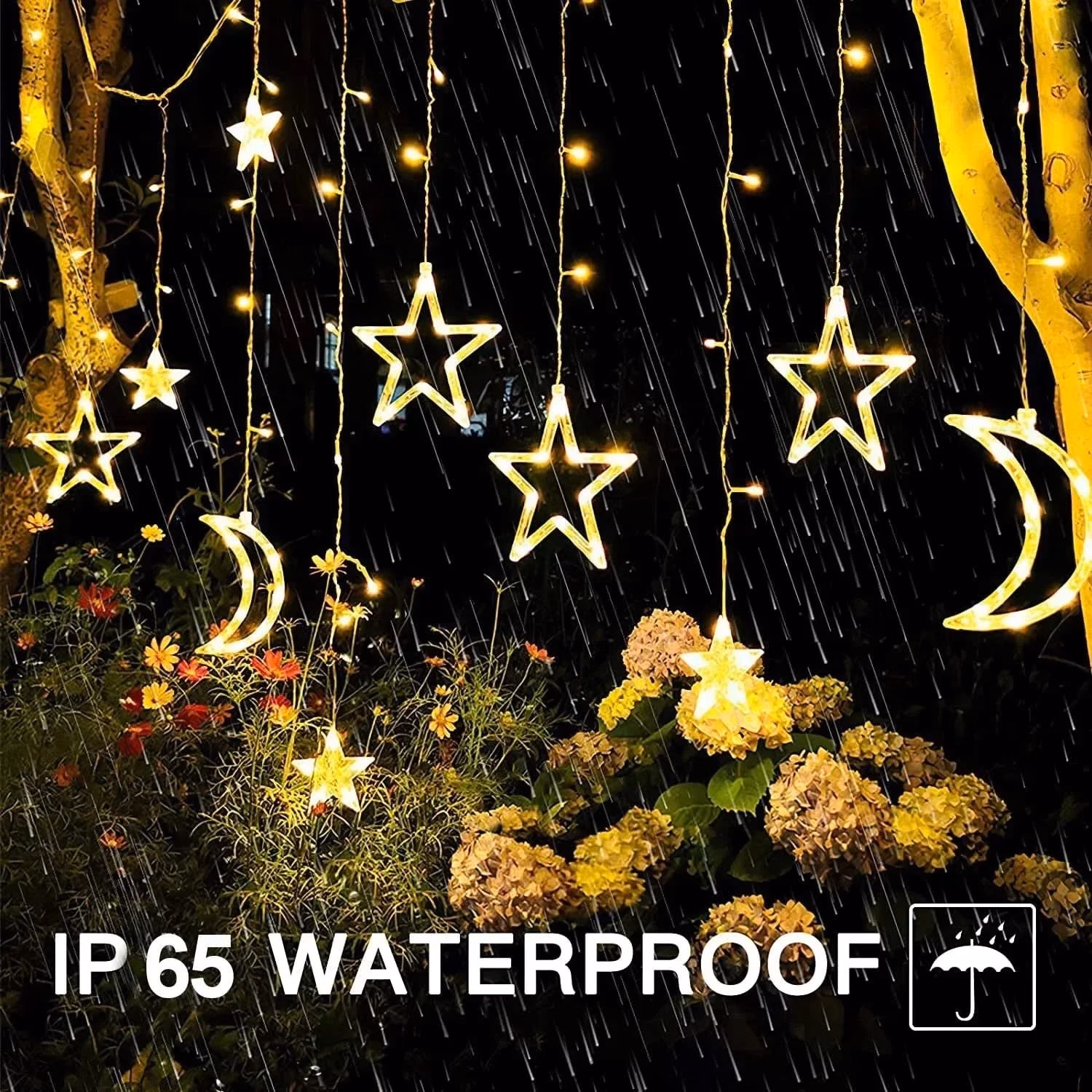 Luzes de Fada Estrela e Lua LED Solar - Encanto Natalino - Image 12