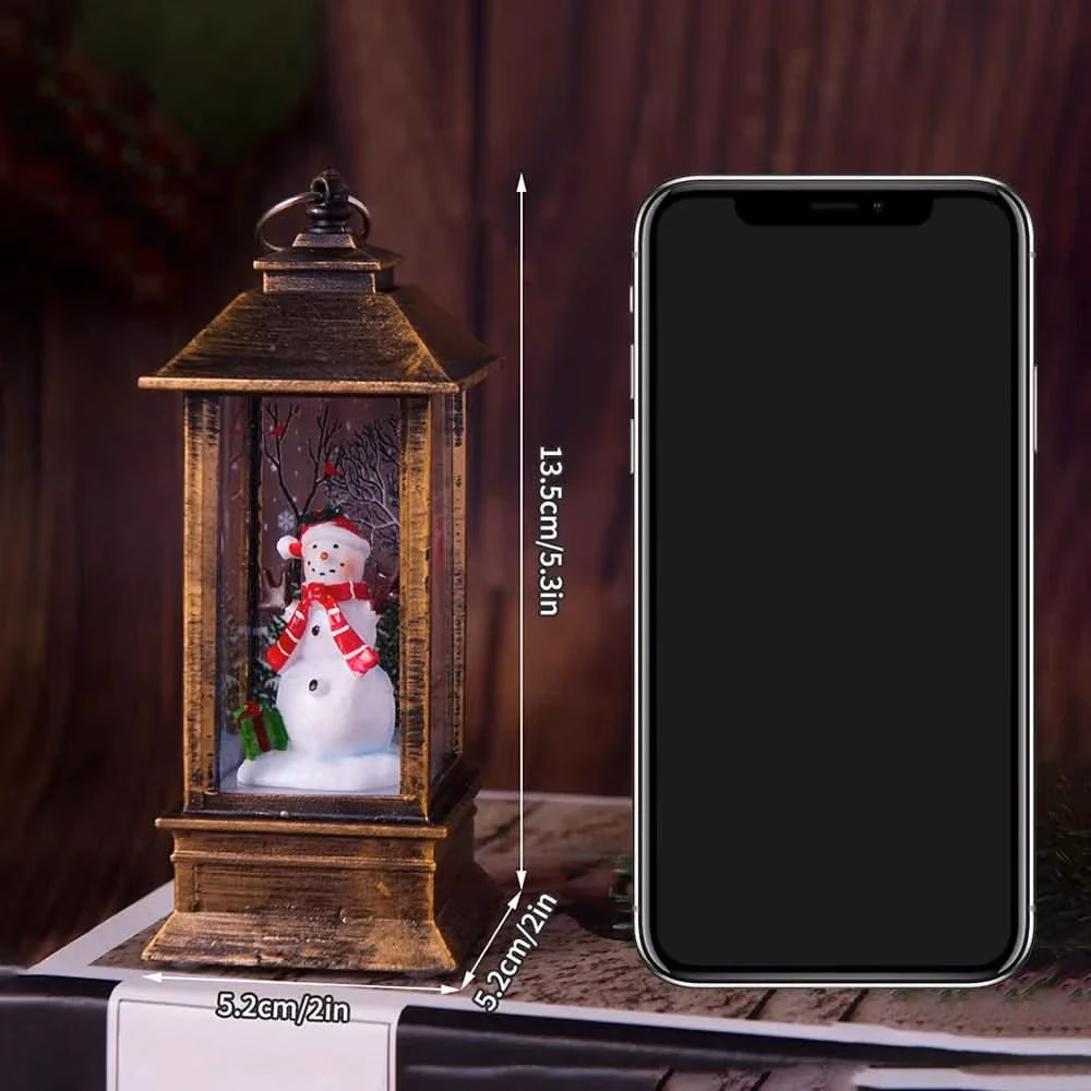 Luz Noturna Decorativa Natalina com Papai Noel e Boneco de Neve - Image 4