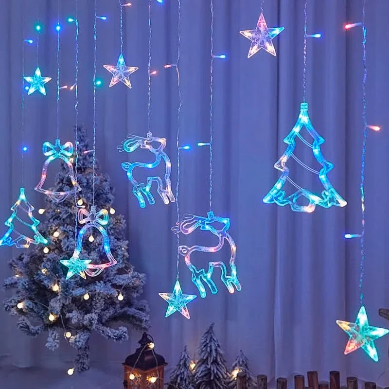 Cortina de Luzes LED Natalinas – Encanto e Magia em Sua Casa - Image 3