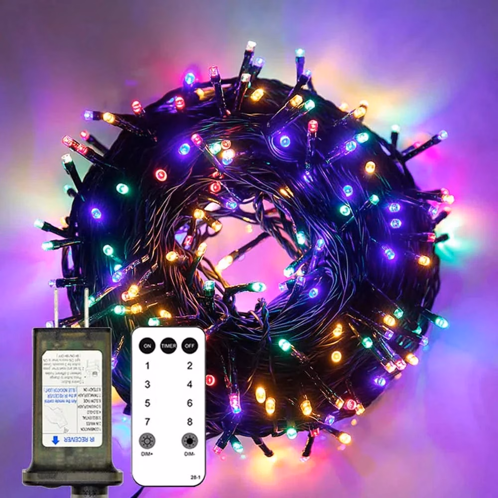 Luzes de Fada LED Impermeáveis - Magia Natalina com Controle Remoto - Image 12