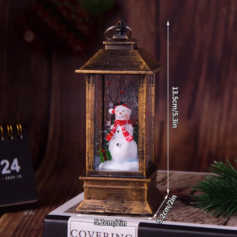 Luz Noturna Decorativa Natalina com Papai Noel e Boneco de Neve - Image 15