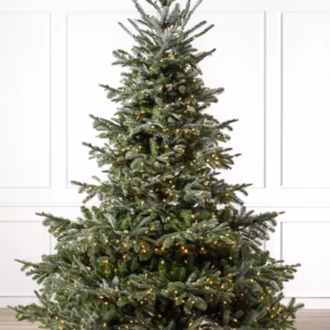 Árvore de Natal European Fir com Galhos Articulados, Suporte Metálico e Micro LEDs Embutidos