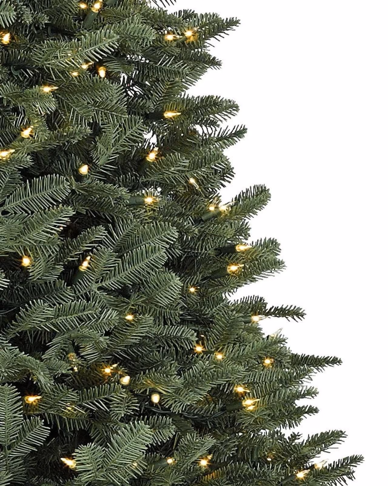 Árvore de Natal White Spruce Verde com Galhos Articulados, Suporte Metálico e Micro LEDs Embutidos - Image 2