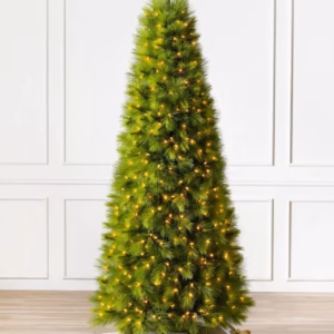 Árvore de Natal Monterey Pine Slim com Galhos Articulados, Suporte Metálico e Micro LEDs Embutidos