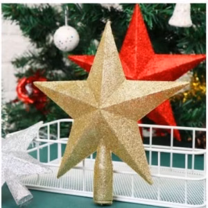 Estrela Dourada Decorações Da Árvore De Natal 20cm
