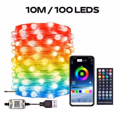 Pisca Pisca Led Smart Natalino - Controle Via Celular com 16 Milhões de Cores - Image 5