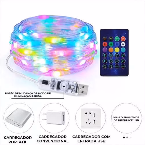 Pisca Pisca Led Smart Natalino - Controle Via Celular com 16 Milhões de Cores - Image 3