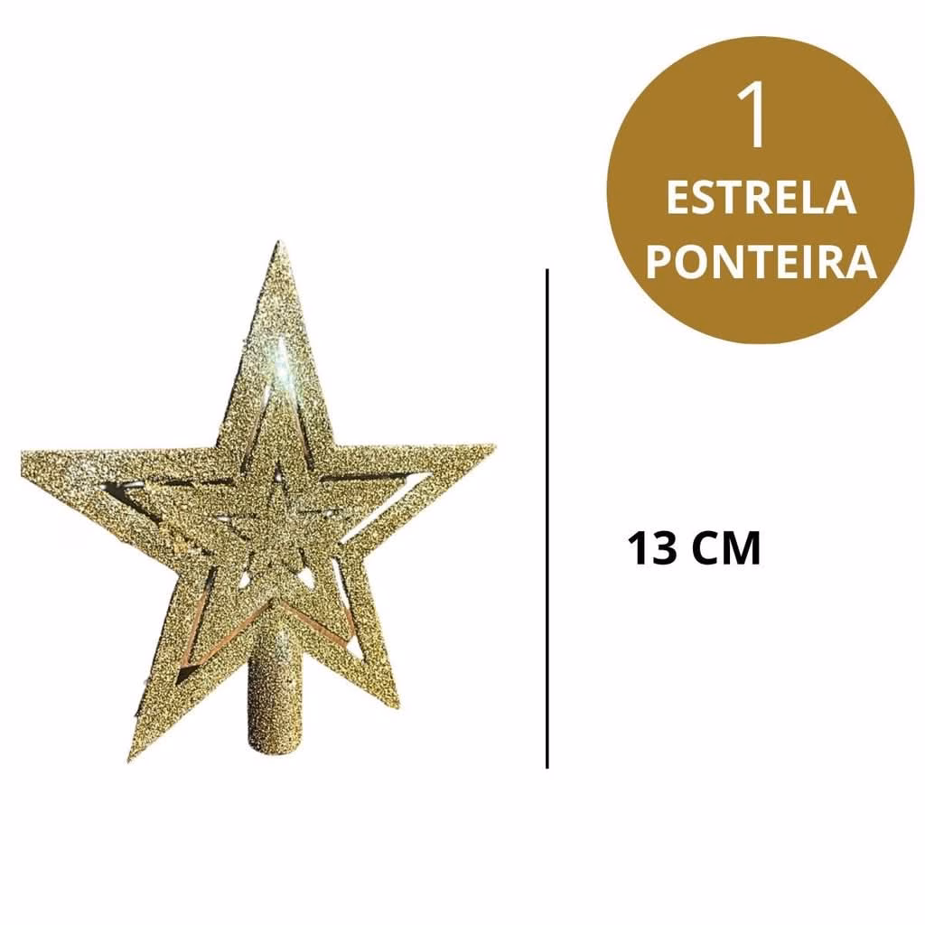 Kit 77 Enfeites Decoração Árvore De Natal Bolinhas Pisca Led - Image 2