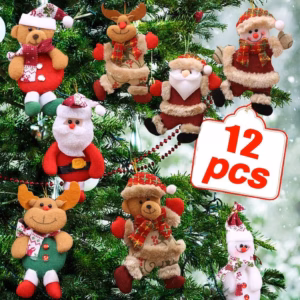 12Pcs Natal Aleatório Urso De Papai Noel